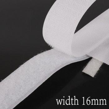 Sew-On White Velcro Tape, 2 Meters, Available in 16mm/20mm/25mm/30mm/40mm Widths