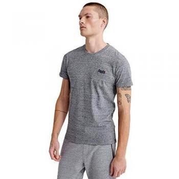 Superdry T-Shirt Vintage EMB ORANGE Label Homme, Gris (Grau (Flint Steel Grit) A3Z), XX-Small
