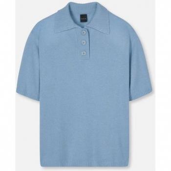 Stilvoller Polo-Pullover aus edlem Wollmix