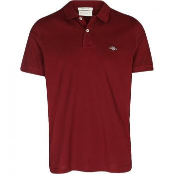 Polo Uomo Gant Rosso Scudo Manica Corta M