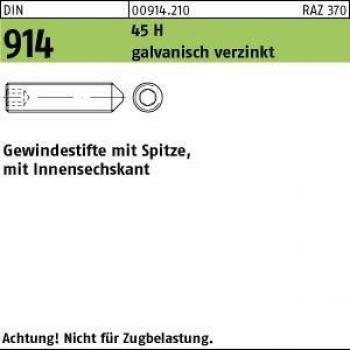 Nobrand Gewindestift mit Spitze DIN 914 M12 x 1,75 x 40mm