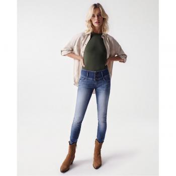 Jeans Salsa Mystery Push Up Tiro Alto