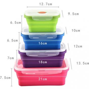 Caja de Almuerzo Plegable de Silicona QJ888