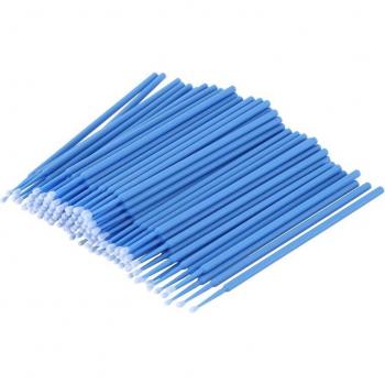 100 Pcs Medium Fine Dental Micro-Brushes, Dark Blue