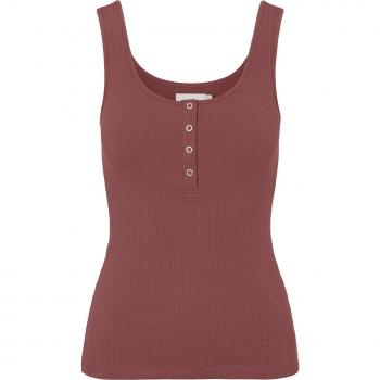 Pieces Shirttop 'KITTE' in Rostrot, Größe XL