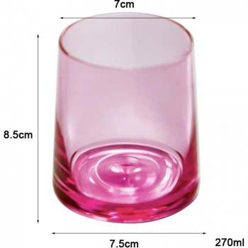 Rosa Getränkeglas für Kaffee und Whiskey