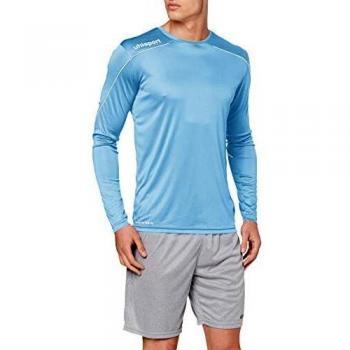 Uhlsport Herren Stream 22 Langarm Trikot, Himmelblau/Weiß, S