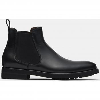 Botines Lottusse Holborn elásticos para hombre en negro de vacuno cepillado