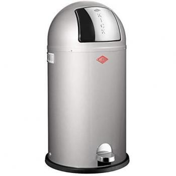 Afvalbak Wesco Kickboy 40 liter 39 x75,5cm aluminiumgrijs