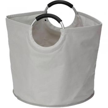 Kaufstüte mit Wäschebehälter 48 L, hellgrau