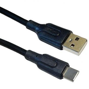 Cable Xo NB200TC1: 1 metro, 2.1A, negro (USB‑A a USB‑C)
