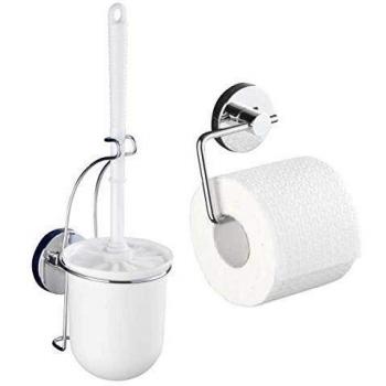 Spazzolino WC Sospeso e Portarotolo da Parete Milazzo