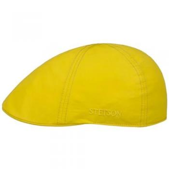 Stetson Texas WR Outdoor Flatcap, Gelbe Schirmmütze, Unisex, Größe XXL (62-63 cm), UV-Schutz 40+, wasserabweisend