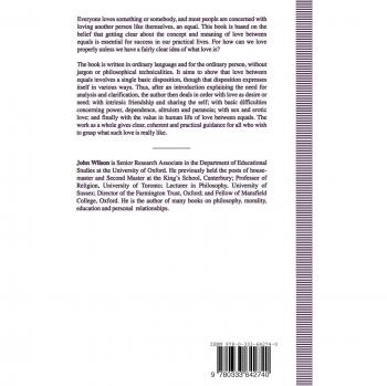 Love between Equals: A Philosophical Study of Love and Sexual Relationships