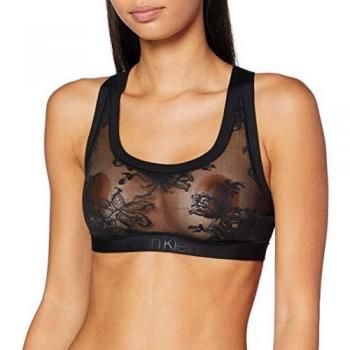 Sujetador Estilo Bralette Tommy Hilfiger, Negro, Talla Pequeña para Mujer