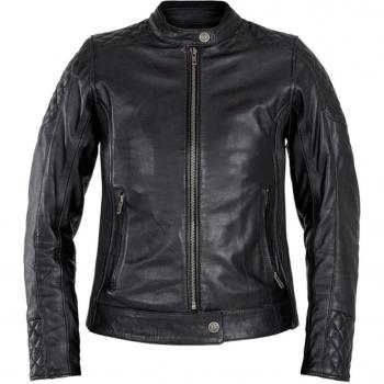 Veste moto femme John Doe Adina en cuir Noir