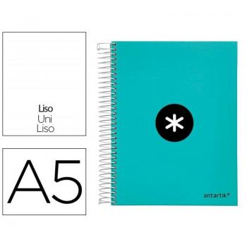 Caderno Espiral A5 120 Folhas Liso Capa Dura Menta
