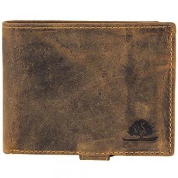 Greenburry Brown Leather Wallet 12 cm
