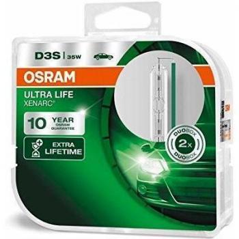 OSRAM XENARC ULTRA LIFE D3S HID, lámpara de xenón, lámpara de descarga, 66340ULT-HCB, caja doble (2 unidades)