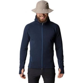 Houdini Warme Herren Kapuzenjacke Fleece Blau