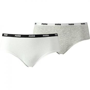 PUMA Braguitas Iconic Hipster 2p Bianco/Grey Melange