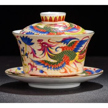 Set de Té Gaiwan con Tapa Portátil