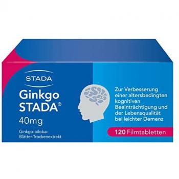 Ginkgo STADA 40 mg Filmtabletten zur Unterstützung der kognitiven Funktionen