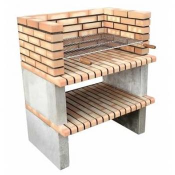 Paellero Grao 85 BBQ orange – Cuisine extérieure en béton, dimensions 100x70x120 cm (Ref 3900)