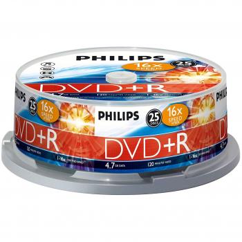 Philips DVD+R Rohlinge 4.7 GB 16x 25 Stück