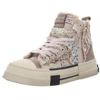Rebecca White Funkelnde Stiefel X52-5 Champagner