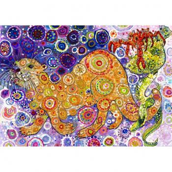 Otter‑Jagd in 1500 Teilen – Grafika Puzzle von Sally Rich