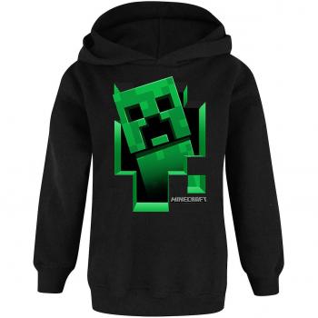 Minecraft Boys Hoodie with Black Creeper Design 11-12 Years
