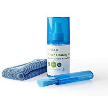 Bildschirmreiniger | Spray | 200 ml | Fernsehbildschirm / Notebook / Smartphone / Tablet | Wischer enthalten