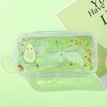Transparentes Kawaii Bleistift‑PencilCase – Schule Edition