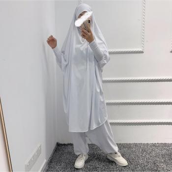 Muslim Women's Abaya Set with Hijab and Khimar