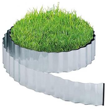 Bordura Giardino in Ferro Zincato 12 m x 16 cm