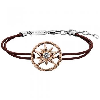 Julien Julsen „Poems of Life“ Armband für Damen – Edelweiß in vergoldetem Silberschimmer, 19 cm