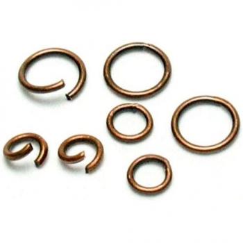 Copper Open/Close Jump Rings, 4‑6mm – 400 Units