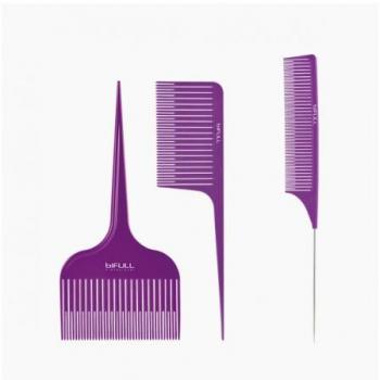 Bifull Kit de Peines para Balayage 3u Violeta