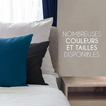 Taie Oreiller 50x70 cm Dreamzie, Blanc Jersey Coton – Housse de Coussin Hypo
