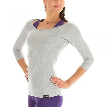 Winshape 3/4‑Ärmel Shirt „WS4“ – Damen, XL, grau melange