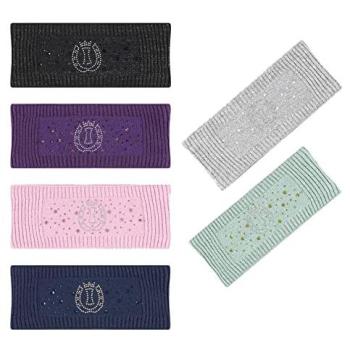 Imperial Pink Riding Headband with Sparkling Star Blooms