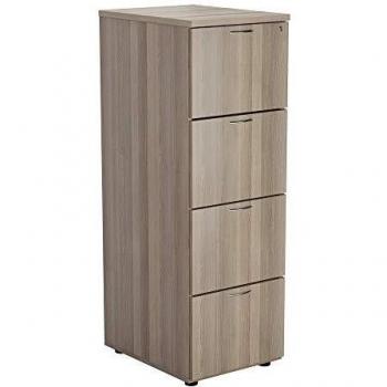 Jemini 4 Drawer Filing Cabinet Grey Oak