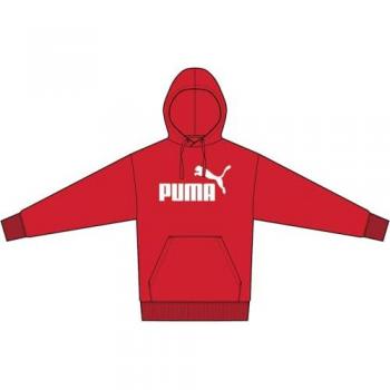Puma Uomo Felpa + Maglione Con Cappuccio Ess No.1 Logo TR Rosso XL