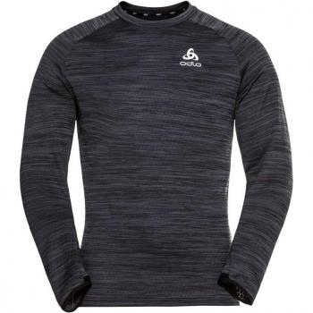 Camiseta técnica de manga larga para hombre Odlo Run Easy Warm color negro tamaño S