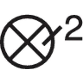Sicherheitskennzeichnung, rot/grün, K.x, Edelstahl