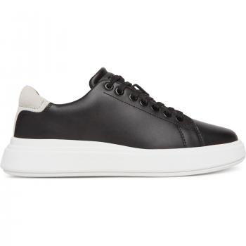 Calvin Klein Sneaker „Cupsole“ – Gummisohle, Latzschlaufen‑Stil, Wildleder (BT), Schwarz, HW0HW02404