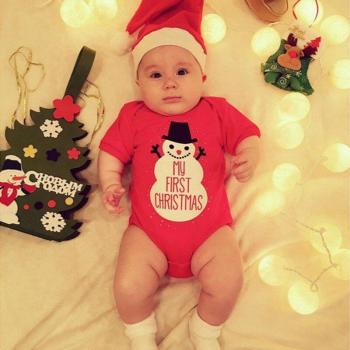 First Christmas Baby Roper with Cap Pack