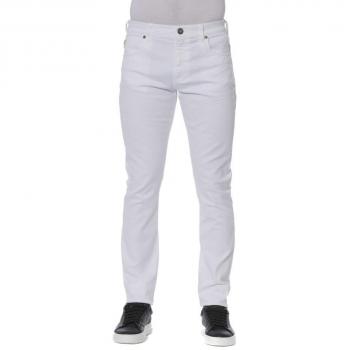 Trussardi White Cotton Jeans for Men