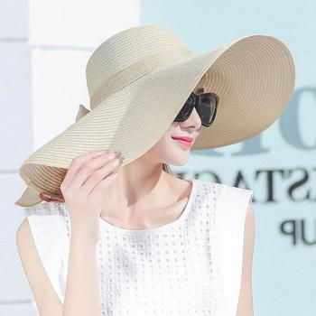Large Brim Straw Cap for Women